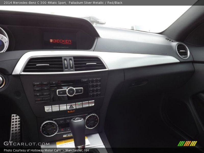 Palladium Silver Metallic / Red/Black 2014 Mercedes-Benz C 300 4Matic Sport