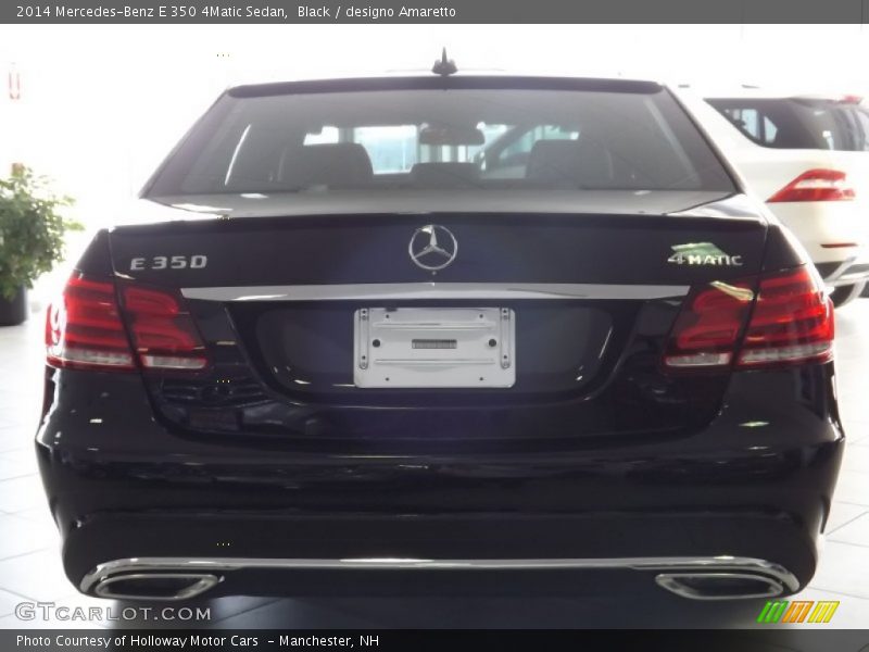 Black / designo Amaretto 2014 Mercedes-Benz E 350 4Matic Sedan