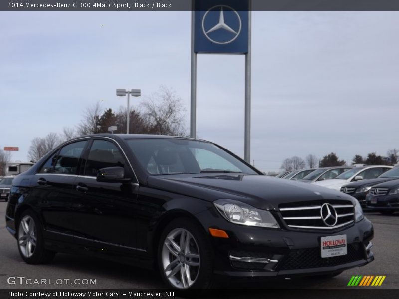 Black / Black 2014 Mercedes-Benz C 300 4Matic Sport