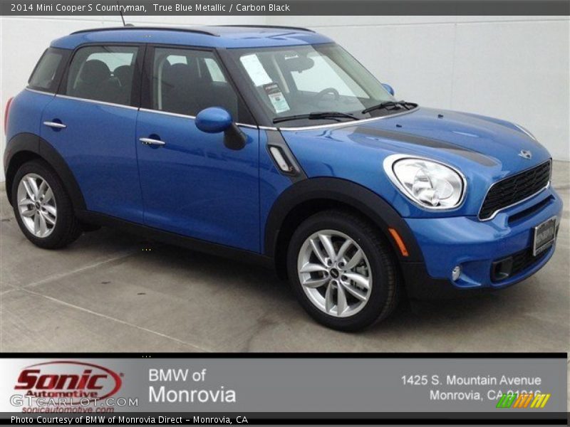 True Blue Metallic / Carbon Black 2014 Mini Cooper S Countryman