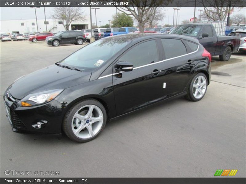 Front 3/4 View of 2014 Focus Titanium Hatchback
