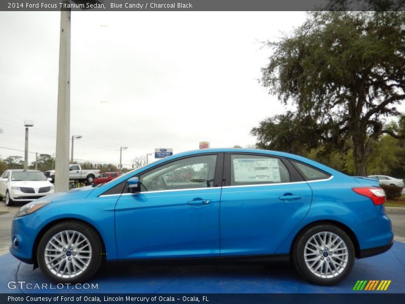  2014 Focus Titanium Sedan Blue Candy