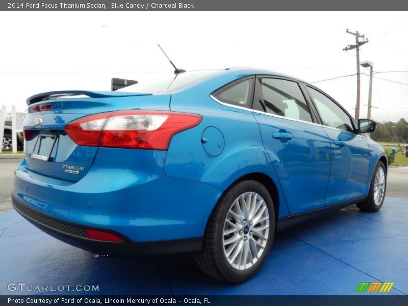  2014 Focus Titanium Sedan Blue Candy