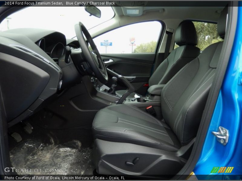  2014 Focus Titanium Sedan Charcoal Black Interior