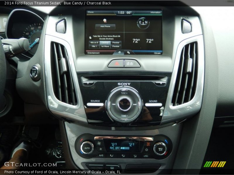 Controls of 2014 Focus Titanium Sedan