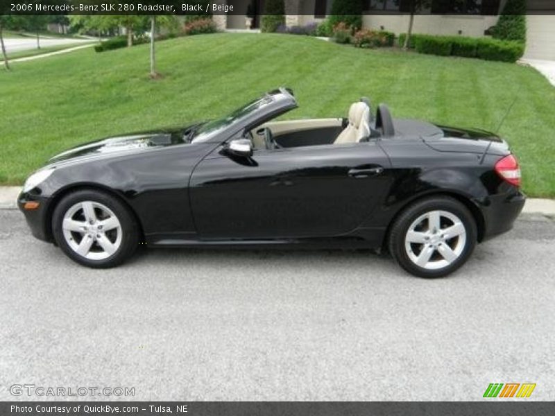 Black / Beige 2006 Mercedes-Benz SLK 280 Roadster