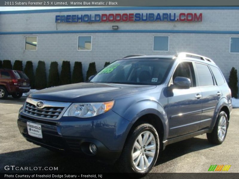 Marine Blue Metallic / Black 2011 Subaru Forester 2.5 X Limited