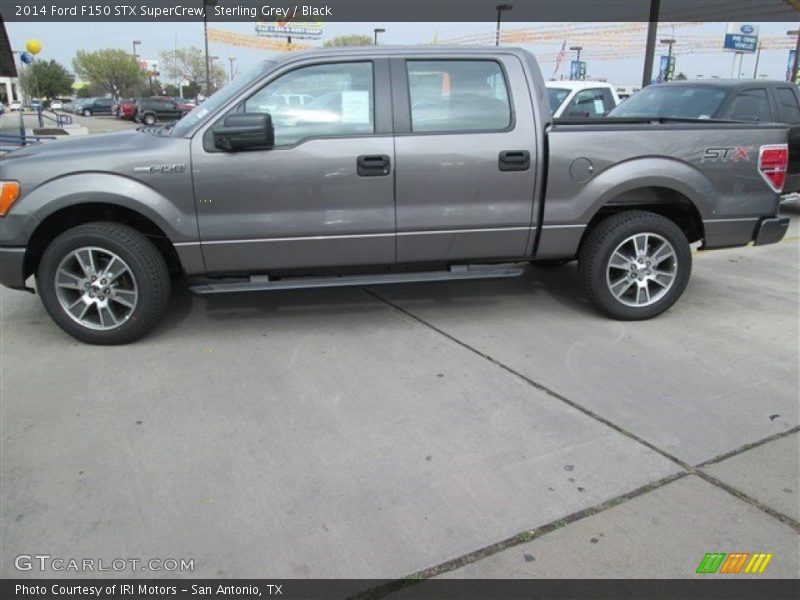 Sterling Grey / Black 2014 Ford F150 STX SuperCrew