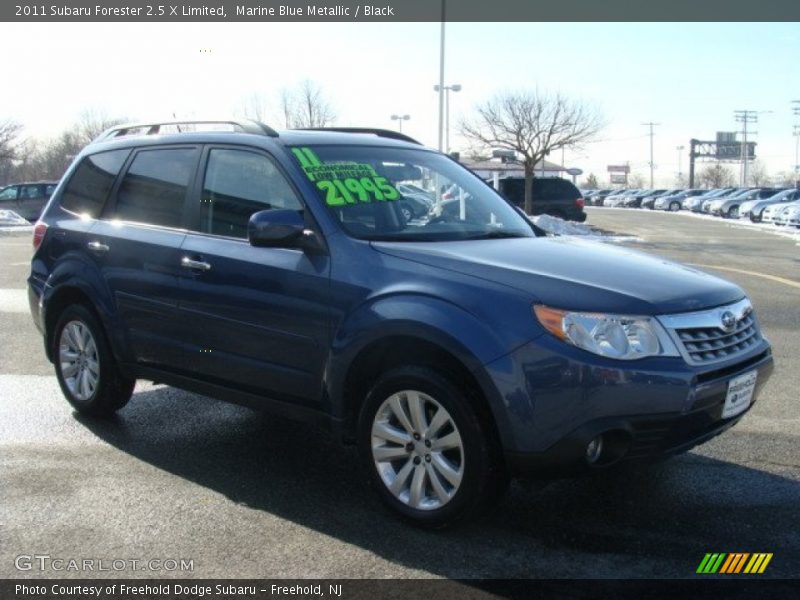 Marine Blue Metallic / Black 2011 Subaru Forester 2.5 X Limited