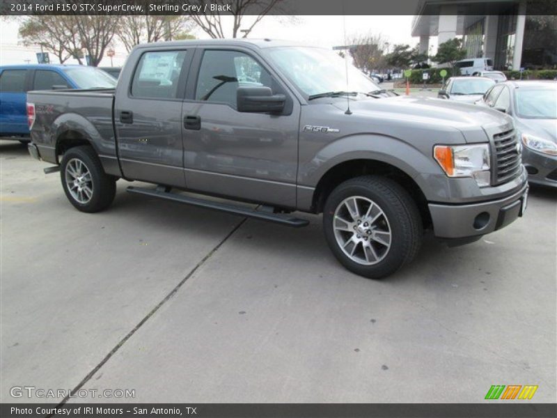 Sterling Grey / Black 2014 Ford F150 STX SuperCrew