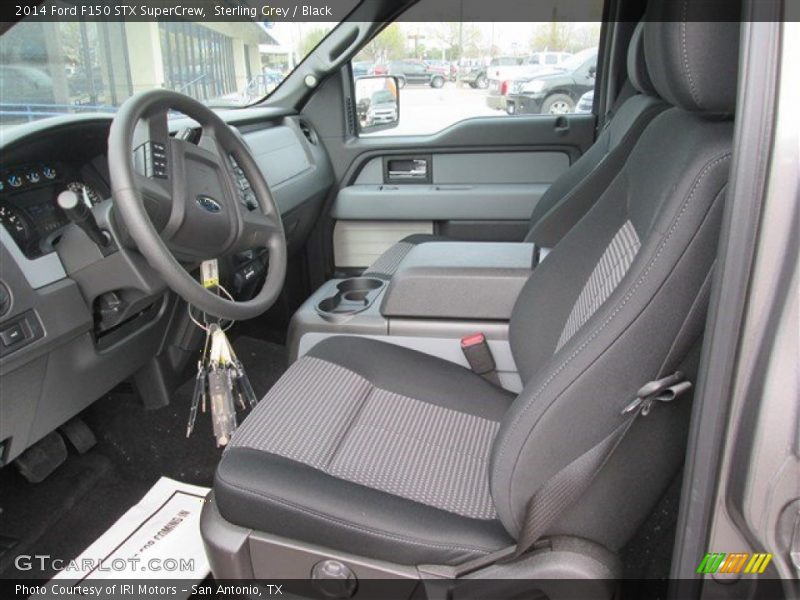Sterling Grey / Black 2014 Ford F150 STX SuperCrew