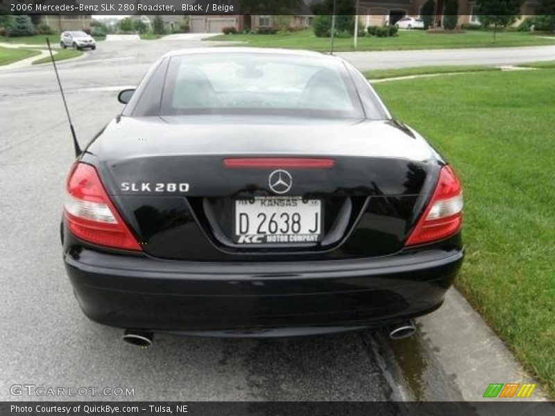 Black / Beige 2006 Mercedes-Benz SLK 280 Roadster