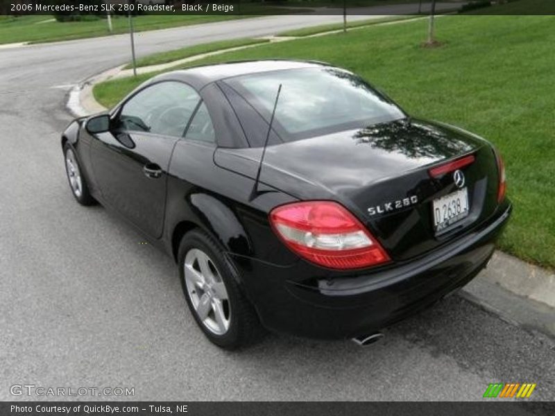 Black / Beige 2006 Mercedes-Benz SLK 280 Roadster