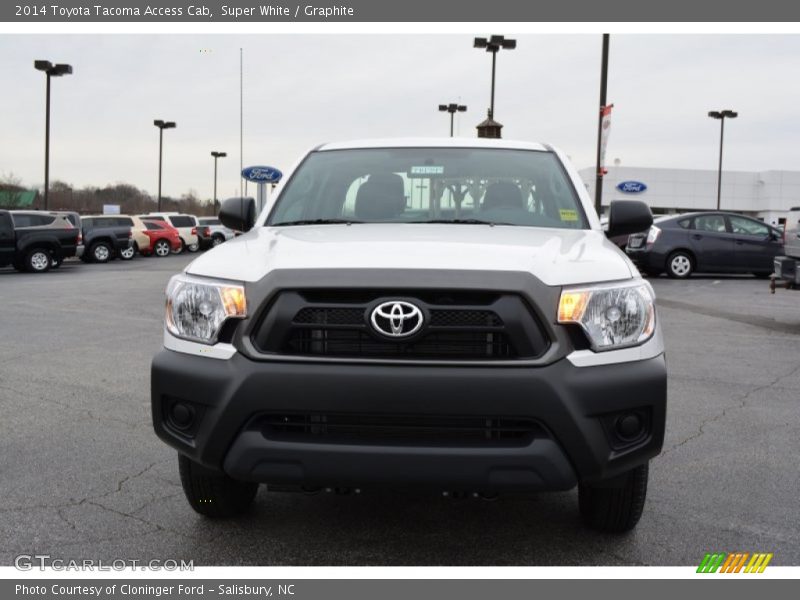 Super White / Graphite 2014 Toyota Tacoma Access Cab