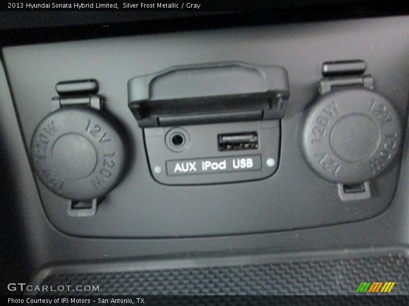 Silver Frost Metallic / Gray 2013 Hyundai Sonata Hybrid Limited