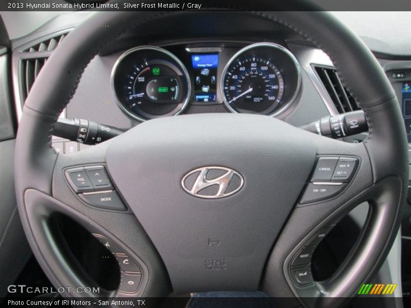 Silver Frost Metallic / Gray 2013 Hyundai Sonata Hybrid Limited