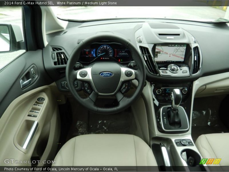 Dashboard of 2014 C-Max Hybrid SEL