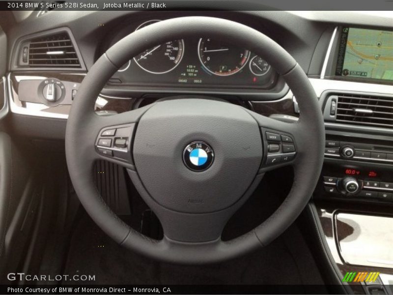 Jotoba Metallic / Black 2014 BMW 5 Series 528i Sedan