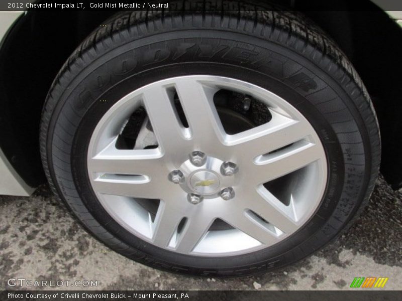 Gold Mist Metallic / Neutral 2012 Chevrolet Impala LT