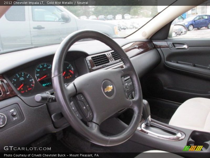 Gold Mist Metallic / Neutral 2012 Chevrolet Impala LT