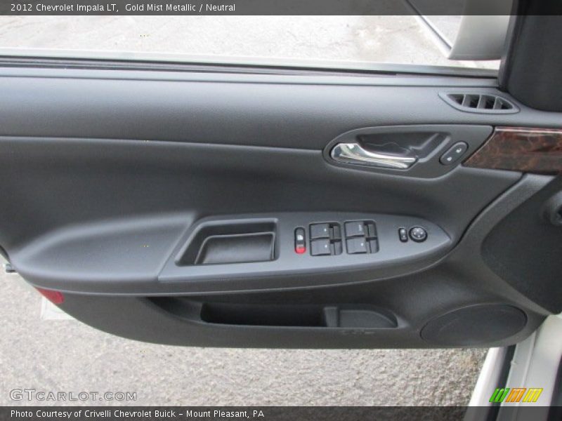 Gold Mist Metallic / Neutral 2012 Chevrolet Impala LT