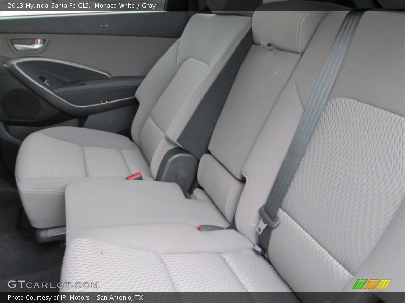 Monaco White / Gray 2013 Hyundai Santa Fe GLS