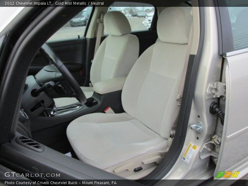 Gold Mist Metallic / Neutral 2012 Chevrolet Impala LT