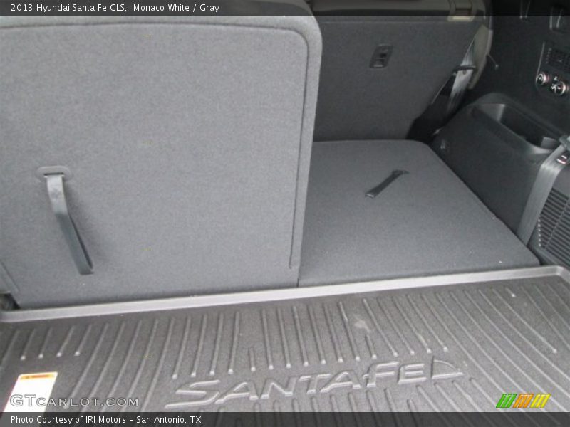 Monaco White / Gray 2013 Hyundai Santa Fe GLS