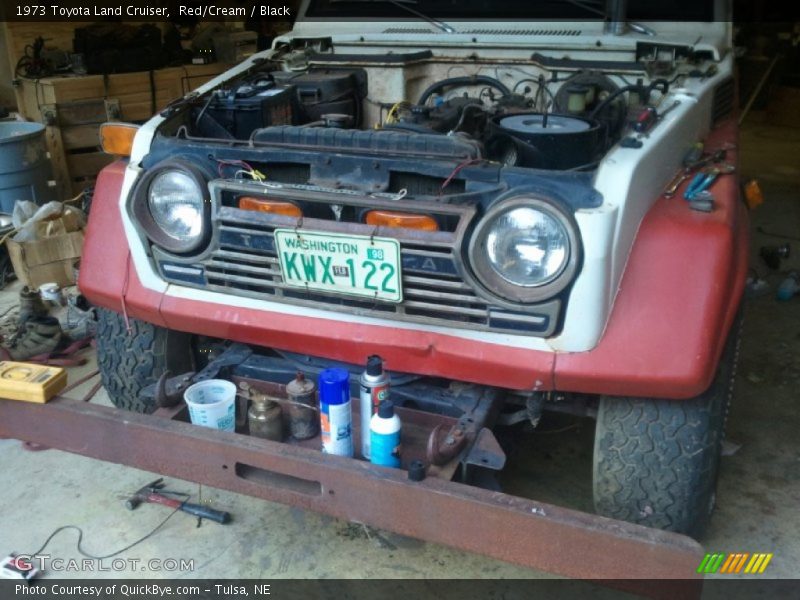 Red/Cream / Black 1973 Toyota Land Cruiser