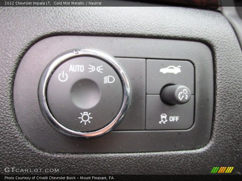 Gold Mist Metallic / Neutral 2012 Chevrolet Impala LT