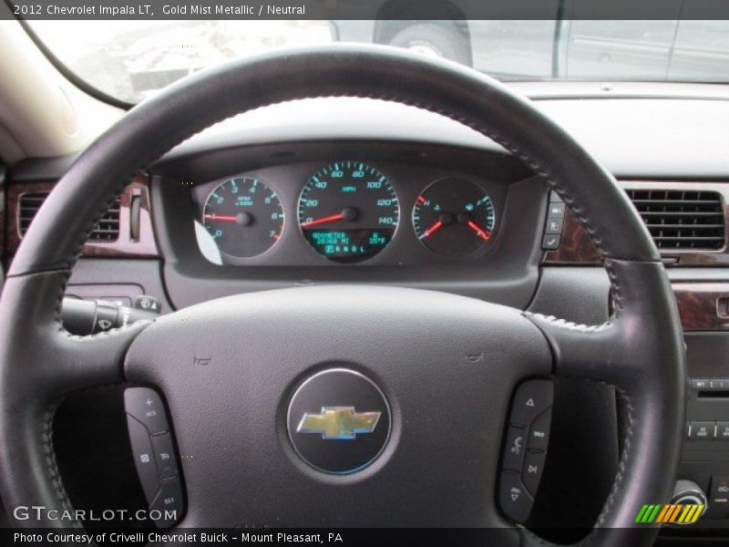Gold Mist Metallic / Neutral 2012 Chevrolet Impala LT