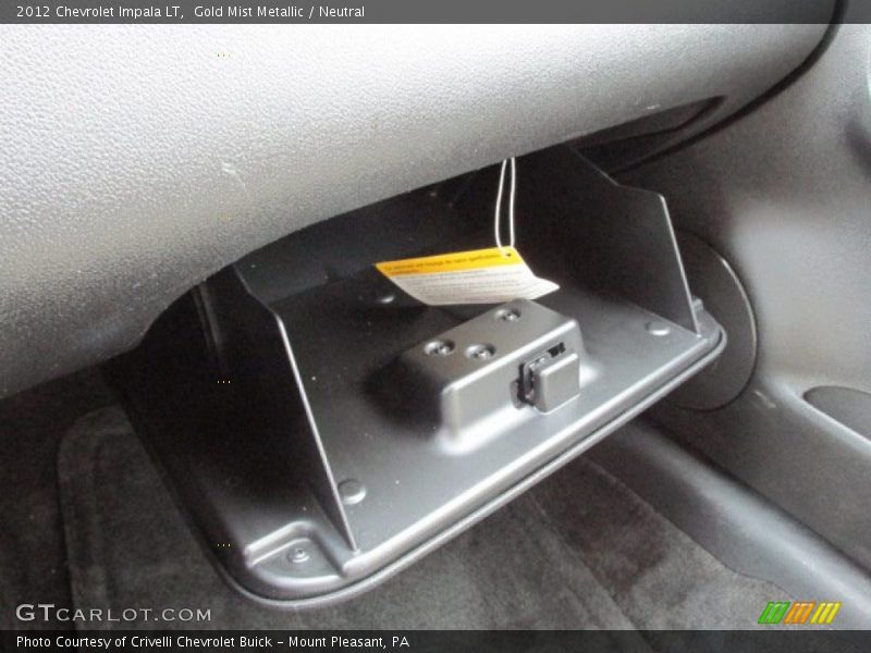 Gold Mist Metallic / Neutral 2012 Chevrolet Impala LT