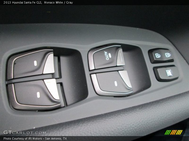 Monaco White / Gray 2013 Hyundai Santa Fe GLS