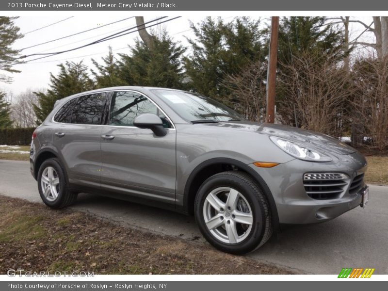 Meteor Grey Metallic / Black 2013 Porsche Cayenne Diesel