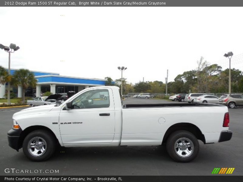 Bright White / Dark Slate Gray/Medium Graystone 2012 Dodge Ram 1500 ST Regular Cab