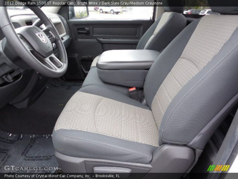 Bright White / Dark Slate Gray/Medium Graystone 2012 Dodge Ram 1500 ST Regular Cab