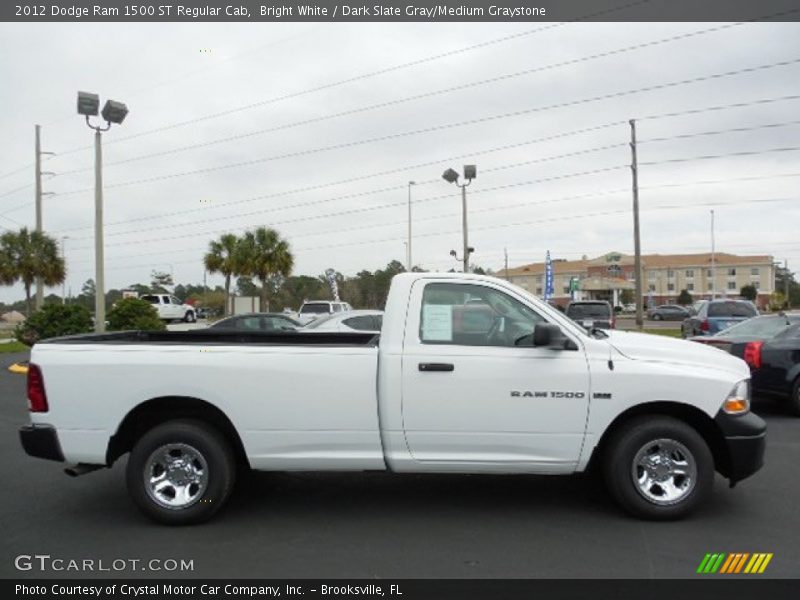 Bright White / Dark Slate Gray/Medium Graystone 2012 Dodge Ram 1500 ST Regular Cab