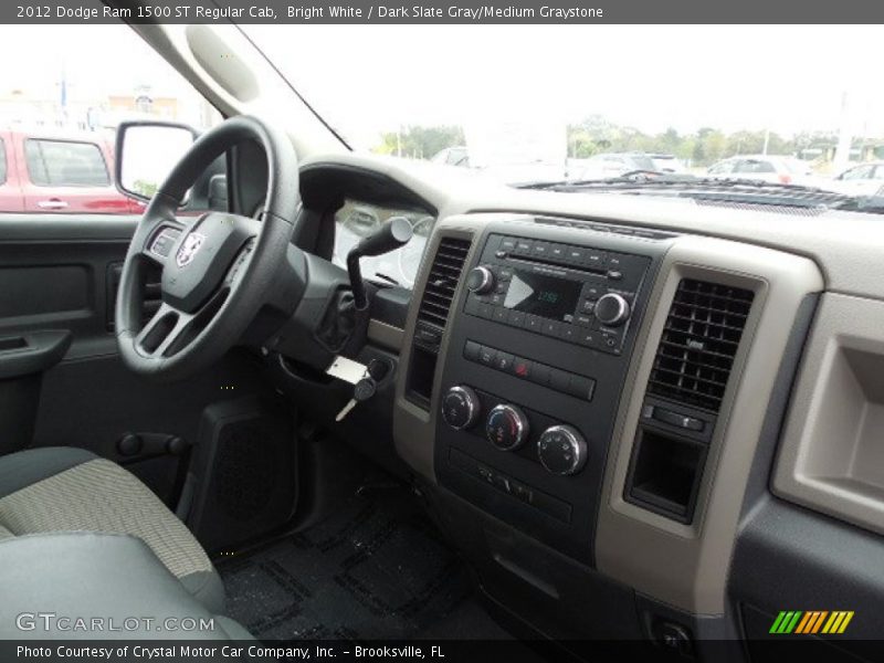 Bright White / Dark Slate Gray/Medium Graystone 2012 Dodge Ram 1500 ST Regular Cab