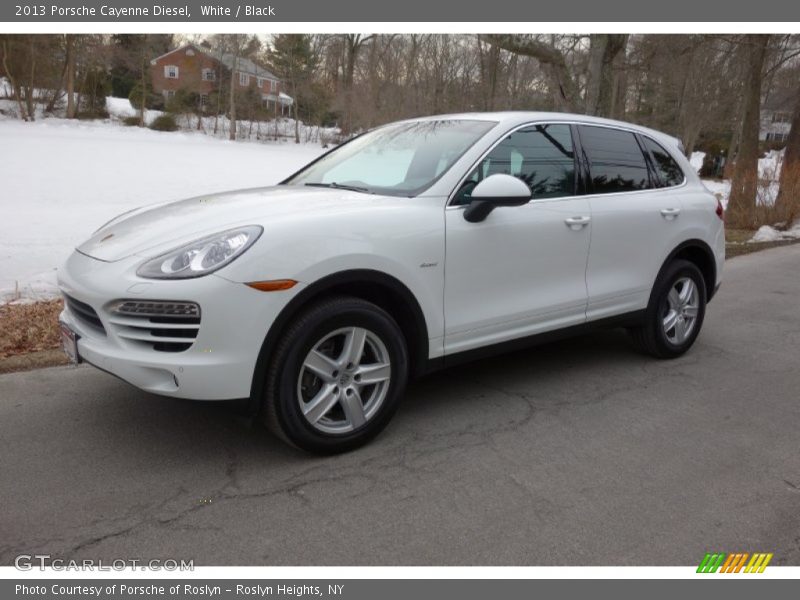 White / Black 2013 Porsche Cayenne Diesel