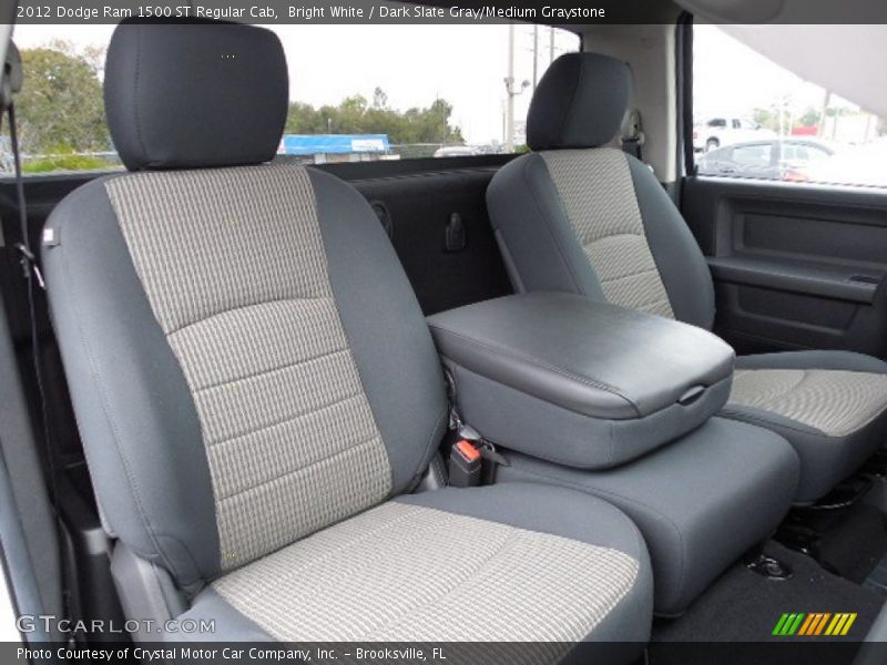 Bright White / Dark Slate Gray/Medium Graystone 2012 Dodge Ram 1500 ST Regular Cab
