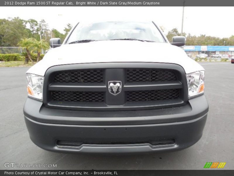 Bright White / Dark Slate Gray/Medium Graystone 2012 Dodge Ram 1500 ST Regular Cab