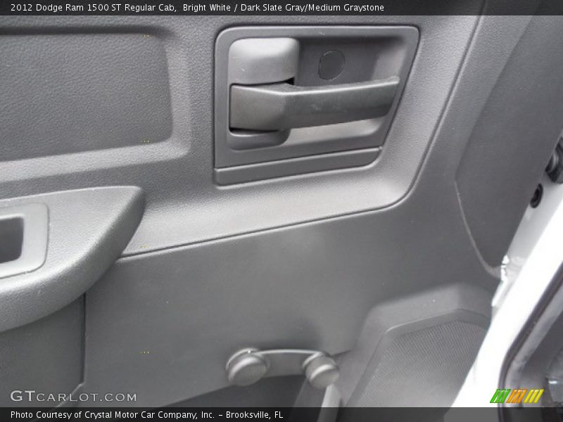 Bright White / Dark Slate Gray/Medium Graystone 2012 Dodge Ram 1500 ST Regular Cab