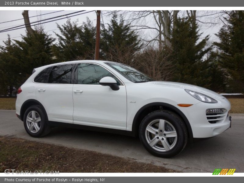 White / Black 2013 Porsche Cayenne Diesel