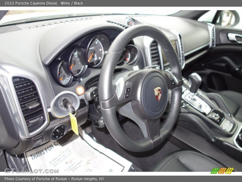 White / Black 2013 Porsche Cayenne Diesel