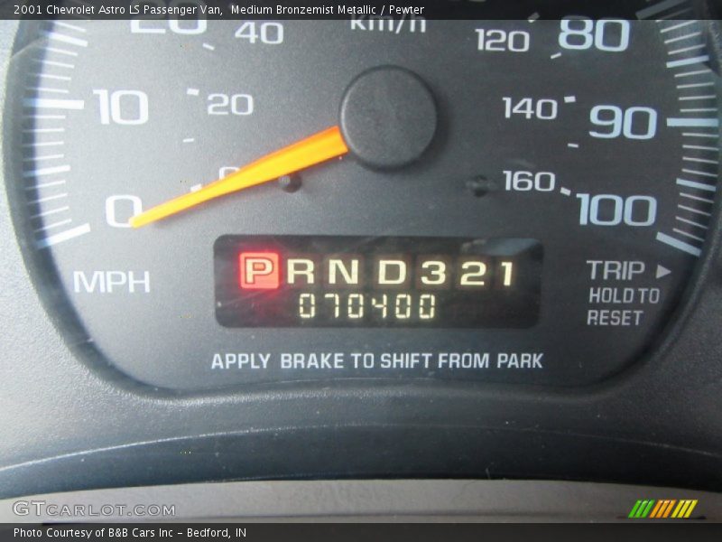 Medium Bronzemist Metallic / Pewter 2001 Chevrolet Astro LS Passenger Van
