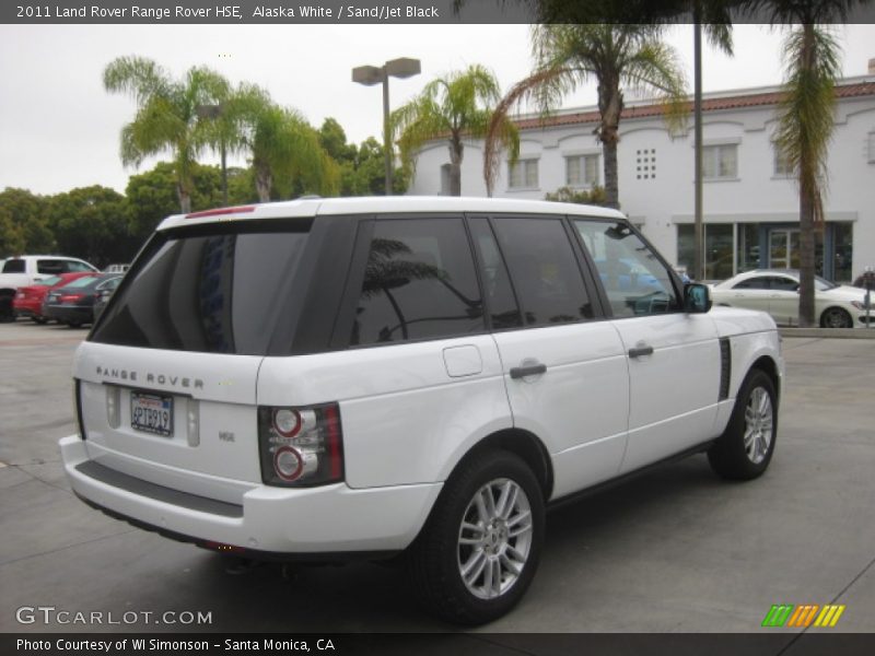 Alaska White / Sand/Jet Black 2011 Land Rover Range Rover HSE
