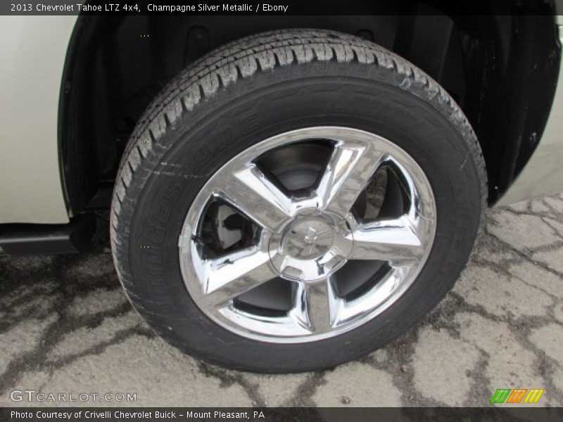 Champagne Silver Metallic / Ebony 2013 Chevrolet Tahoe LTZ 4x4