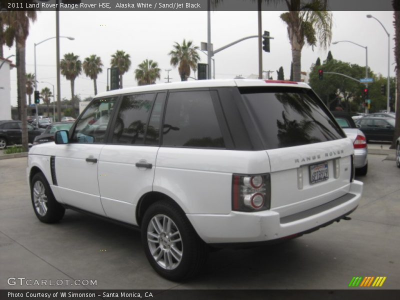 Alaska White / Sand/Jet Black 2011 Land Rover Range Rover HSE