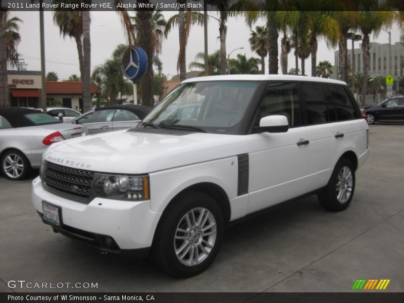 Alaska White / Sand/Jet Black 2011 Land Rover Range Rover HSE