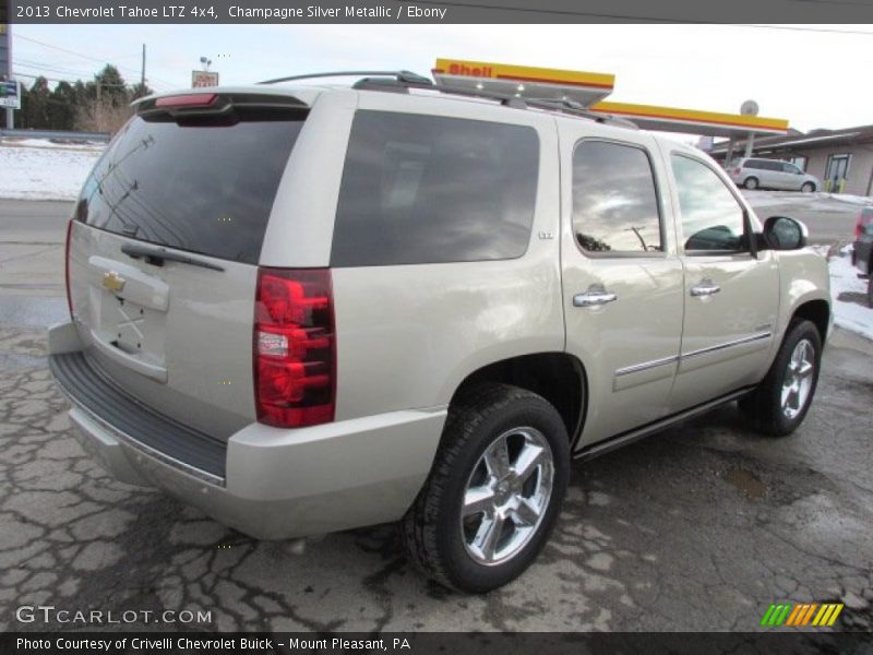 Champagne Silver Metallic / Ebony 2013 Chevrolet Tahoe LTZ 4x4